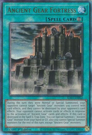 Ancient Gear Fortress (UTR) [RA03-EN062] Prismatic Ultimate Rare - Trinity Hobby