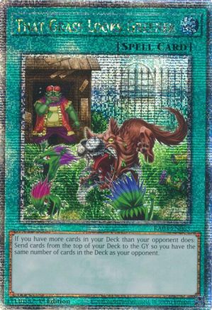 That Grass Looks Greener (Quarter Century Secret Rare) [RA03-EN063] Quarter Century Secret Rare - Trinity Hobby