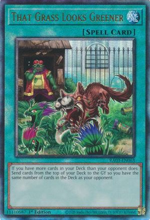 That Grass Looks Greener (UTR) [RA03-EN063] Prismatic Ultimate Rare - Trinity Hobby