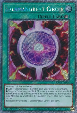 Salamangreat Circle (Platinum Secret Rare) [RA03-EN066] Platinum Secret Rare - Trinity Hobby