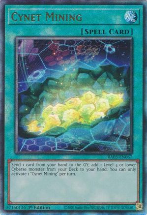 Cynet Mining (UTR) [RA03-EN067] Prismatic Ultimate Rare - Trinity Hobby
