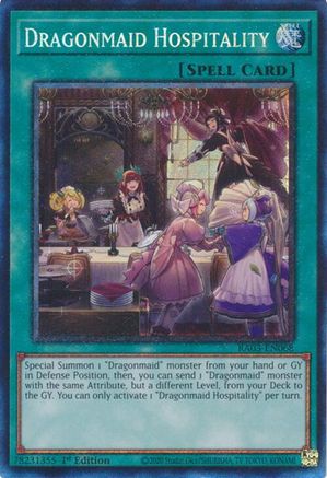 Dragonmaid Hospitality (CR) [RA03-EN068] Prismatic Collector's Rare - Trinity Hobby