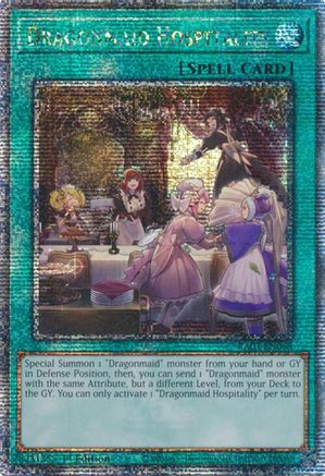 Dragonmaid Hospitality (Quarter Century Secret Rare) [RA03-EN068] Quarter Century Secret Rare - Trinity Hobby