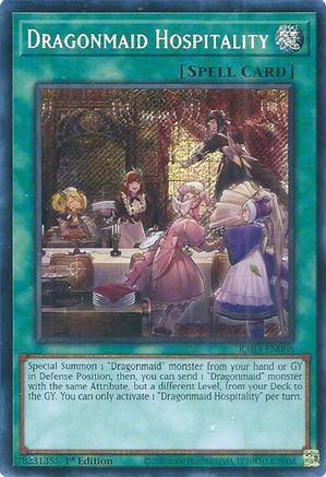 Dragonmaid Hospitality (Secret Rare) [RA03-EN068] Secret Rare - Trinity Hobby