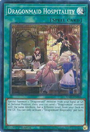 Dragonmaid Hospitality [RA03-EN068] Super Rare - Trinity Hobby