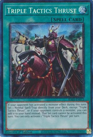 Triple Tactics Thrust (CR) [RA03-EN072] Prismatic Collector's Rare - Trinity Hobby
