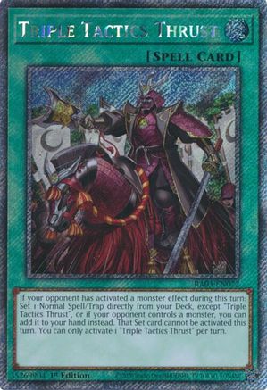 Triple Tactics Thrust (Platinum Secret Rare) [RA03-EN072] Platinum Secret Rare - Trinity Hobby