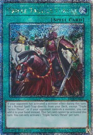 Triple Tactics Thrust (Quarter Century Secret Rare) [RA03-EN072] Quarter Century Secret Rare - Trinity Hobby