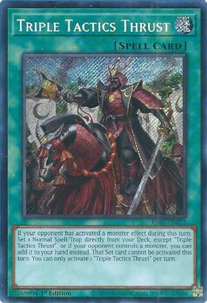Triple Tactics Thrust (Secret Rare) [RA03-EN072] Secret Rare - Trinity Hobby