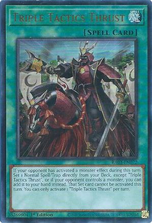 Triple Tactics Thrust (UR) [RA03-EN072] Ultra Rare - Trinity Hobby