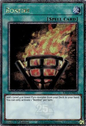 Bonfire (Quarter Century Secret Rare) [RA03-EN073] Quarter Century Secret Rare - Trinity Hobby