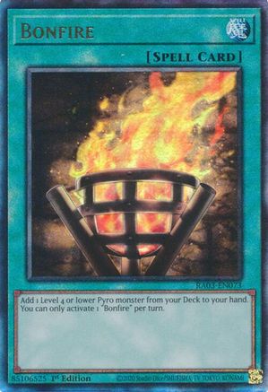 Bonfire (UTR) [RA03-EN073] Prismatic Ultimate Rare - Trinity Hobby