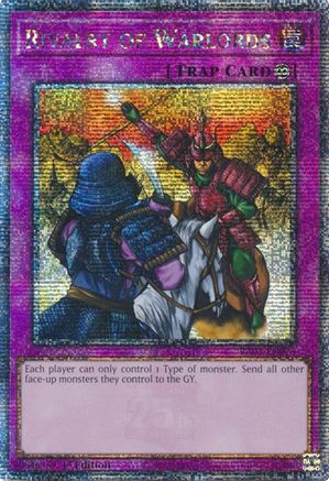 Rivalry of Warlords (Quarter Century Secret Rare) [RA03-EN075] Quarter Century Secret Rare - Trinity Hobby