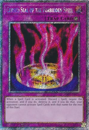 Cursed Seal of the Forbidden Spell (Platinum Secret Rare) [RA03-EN076] Platinum Secret Rare - Trinity Hobby