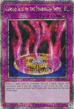 Cursed Seal of the Forbidden Spell (Quarter Century Secret Rare) [RA03-EN076] Quarter Century Secret Rare - Trinity Hobby