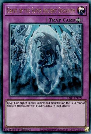 Grave of the Super Ancient Organism (UTR) [RA03-EN077] Prismatic Ultimate Rare - Trinity Hobby