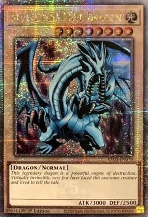 Blue-Eyes White Dragon (Quarter Century Secret Rare) [RA03-EN079] Quarter Century Secret Rare - Trinity Hobby