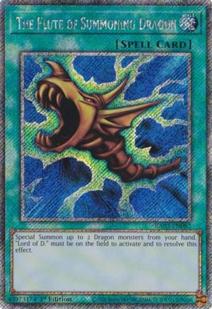 The Flute of Summoning Dragon (Platinum Secret Rare) [RA03-EN087] Platinum Secret Rare - Trinity Hobby