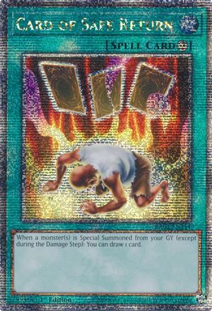 Card of Safe Return (Quarter Century Secret Rare) [RA03-EN114] Quarter Century Secret Rare - Trinity Hobby