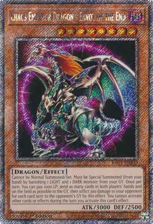 Chaos Emperor Dragon - Envoy of the End (Platinum Secret Rare) [RA03-EN133] Platinum Secret Rare - Trinity Hobby