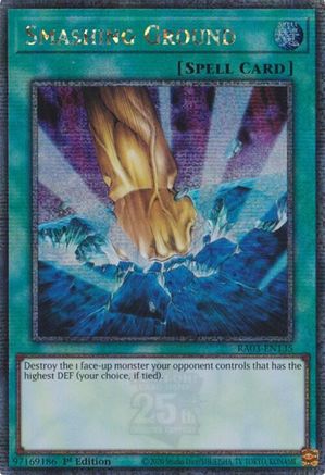 Smashing Ground (Quarter Century Secret Rare) [RA03-EN135] Quarter Century Secret Rare - Trinity Hobby