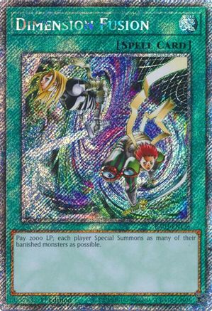 Dimension Fusion (Platinum Secret Rare) [RA03-EN136] Platinum Secret Rare - Trinity Hobby