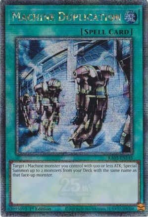 Machine Duplication (Quarter Century Secret Rare) [RA03-EN145] Quarter Century Secret Rare - Trinity Hobby