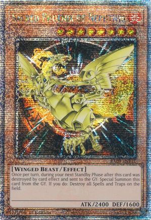Sacred Phoenix of Nephthys (Quarter Century Secret Rare) [RA03-EN147] Quarter Century Secret Rare - Trinity Hobby