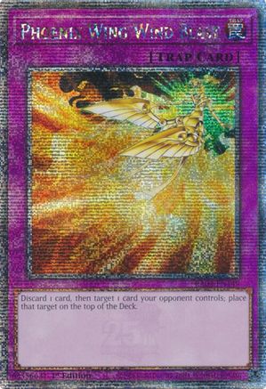 Phoenix Wing Wind Blast (Quarter Century Secret Rare) [RA03-EN149] Quarter Century Secret Rare - Trinity Hobby