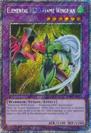 Elemental HERO Flame Wingman (Platinum Secret Rare) [RA03-EN152] Platinum Secret Rare - Trinity Hobby