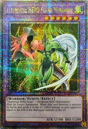 Elemental HERO Flame Wingman (Quarter Century Secret Rare) [RA03-EN152] Quarter Century Secret Rare - Trinity Hobby