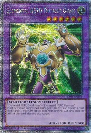 Elemental HERO Thunder Giant (Quarter Century Secret Rare) [RA03-EN153] Quarter Century Secret Rare - Trinity Hobby