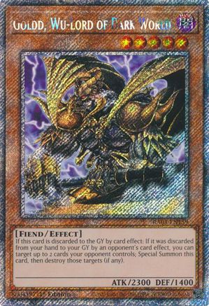 Goldd, Wu-Lord of Dark World (Platinum Secret Rare) [RA03-EN159] Platinum Secret Rare - Trinity Hobby