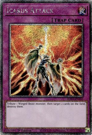 Icarus Attack (Platinum Secret Rare) [RA03-EN165] Platinum Secret Rare - Trinity Hobby