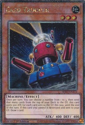 Card Trooper (Quarter Century Secret Rare) [RA03-EN172] Quarter Century Secret Rare - Trinity Hobby