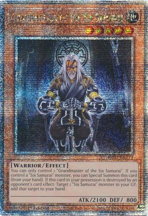 Grandmaster of the Six Samurai (Quarter Century Secret Rare) [RA03-EN174] Quarter Century Secret Rare - Trinity Hobby