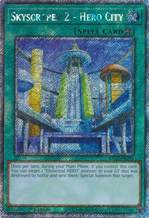 Skyscraper 2 - Hero City (Platinum Secret Rare) [RA03-EN175] Platinum Secret Rare - Trinity Hobby