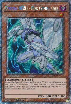 Destiny HERO - Disk Commander (Platinum Secret Rare) [RA03-EN176] Platinum Secret Rare - Trinity Hobby