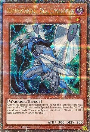 Destiny HERO - Disk Commander (Quarter Century Secret Rare) [RA03-EN176] Quarter Century Secret Rare - Trinity Hobby