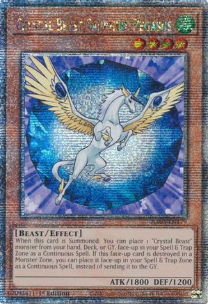 Crystal Beast Sapphire Pegasus (Quarter Century Secret Rare) [RA03-EN179] Quarter Century Secret Rare - Trinity Hobby