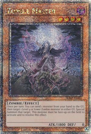 Zombie Master (Quarter Century Secret Rare) [RA03-EN185] Quarter Century Secret Rare - Trinity Hobby