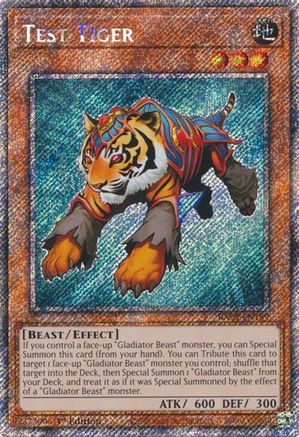 Test Tiger (Platinum Secret Rare) [RA03-EN189] Platinum Secret Rare - Trinity Hobby
