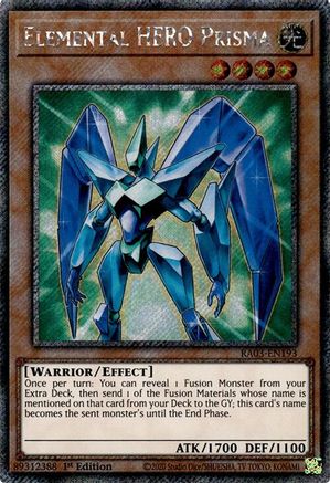 Elemental HERO Prisma (Platinum Secret Rare) [RA03-EN193] Platinum Secret Rare - Trinity Hobby