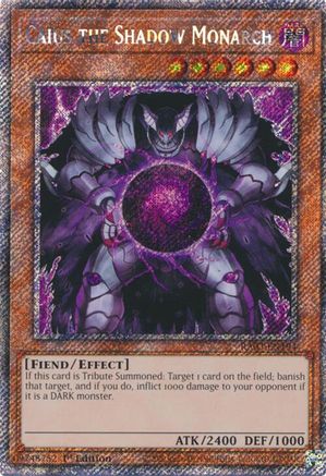 Caius the Shadow Monarch (Platinum Secret Rare) [RA03-EN194] Platinum Secret Rare - Trinity Hobby