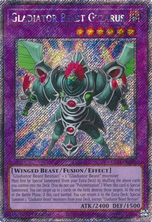Gladiator Beast Gyzarus (Platinum Secret Rare) [RA03-EN198] Platinum Secret Rare - Trinity Hobby