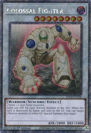 Colossal Fighter (Platinum Secret Rare) [RA03-EN200] Platinum Secret Rare - Trinity Hobby