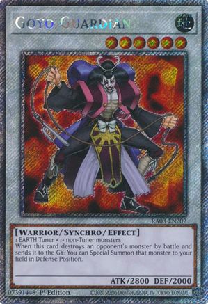 Goyo Guardian (Platinum Secret Rare) [RA03-EN202] Platinum Secret Rare - Trinity Hobby