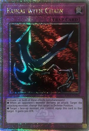 Kunai with Chain (Quarter Century Secret Rare) [RA03-EN204] Quarter Century Secret Rare - Trinity Hobby