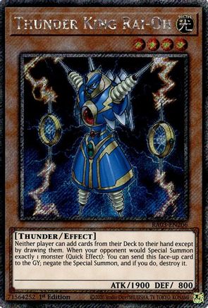 Thunder King Rai-Oh (Platinum Secret Rare) [RA03-EN206] Platinum Secret Rare - Trinity Hobby