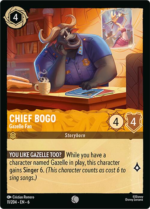 Chief Bogo - Gazelle Fan (11/204) [Azurite Sea] - Trinity Hobby